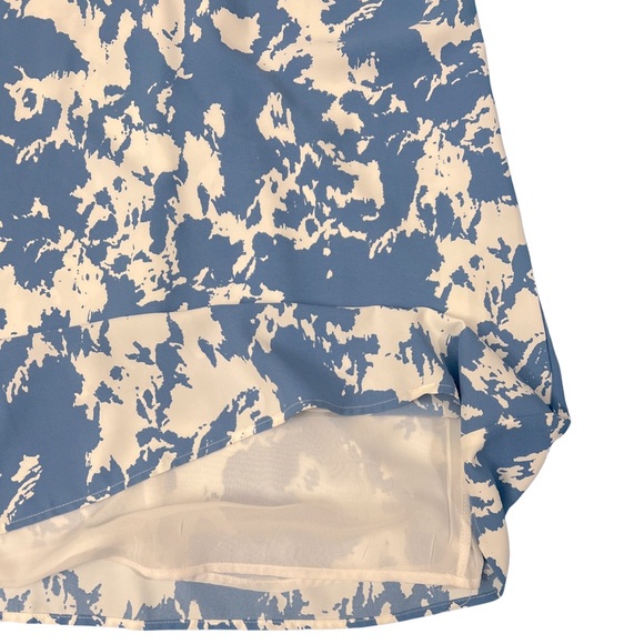 Anthropologie Pinch sleeveless mini dress blue and white abstract print medium - Picture 8 of 11